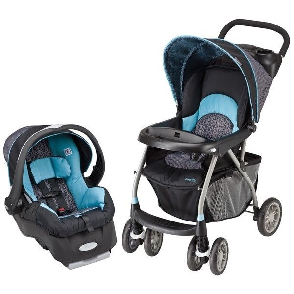 Evenflo Travel System Blue Stroller Car Seat Baby Infant Child Kids