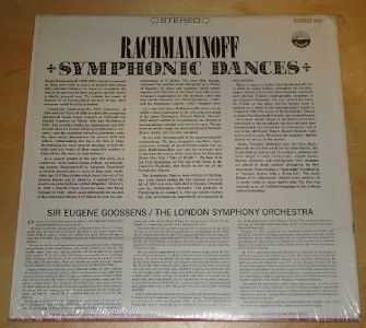  Symphonic Dances Sir Eugene Goossens London Symphony Orchestra LP