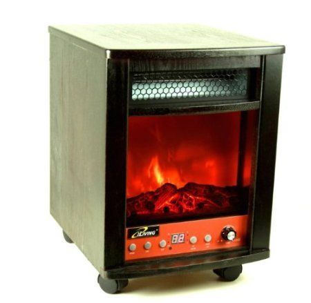 Iliving 1500 w Electric Infrared Portable Fireplace Heater Remote