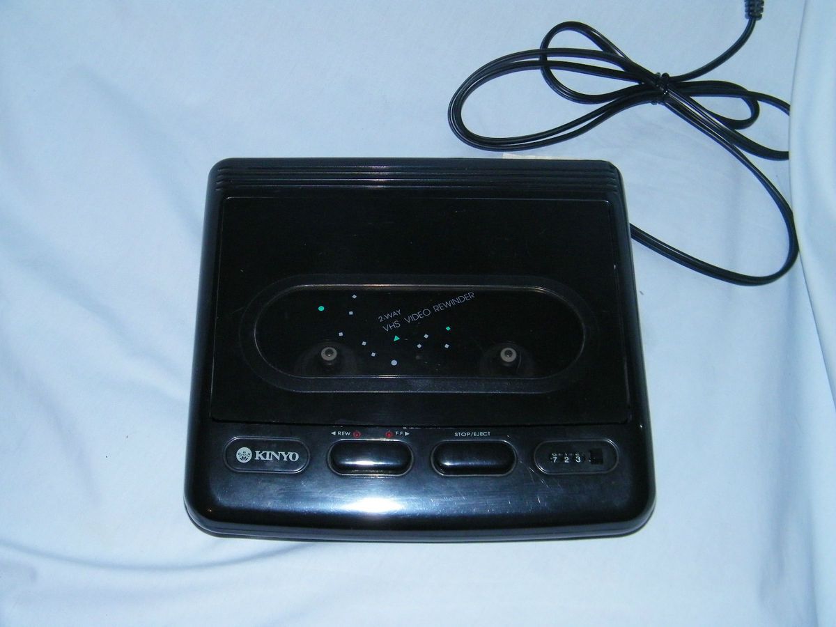  Way VHS Video Cassette Tape Rewinder Rewind Fast Forward Works