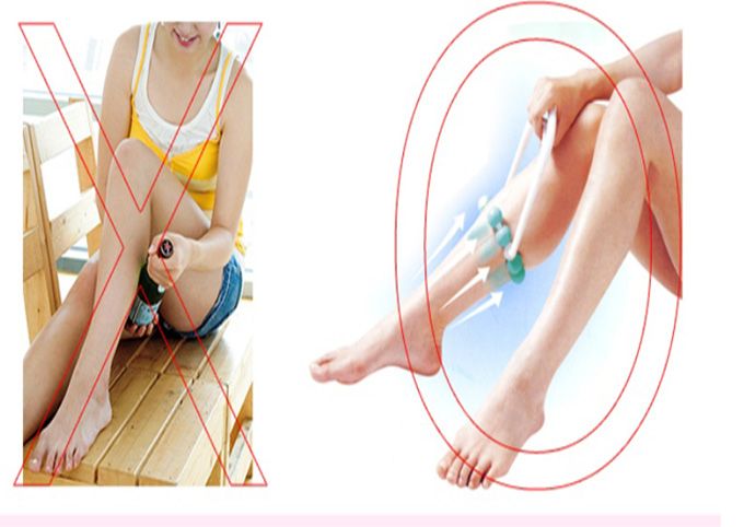 Roller Body Slimming Leg Massager Foot Calf Magic Shapely Legs Relax