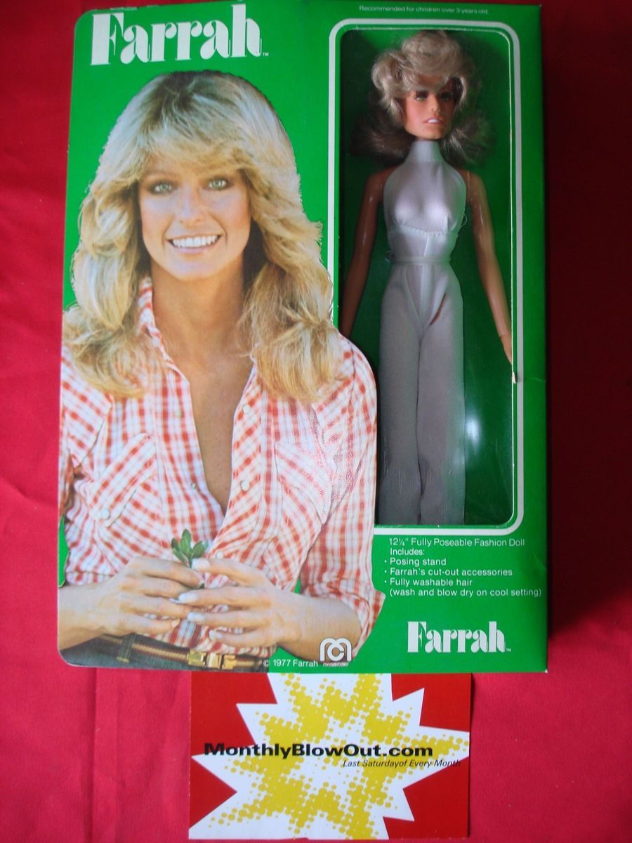  1977 Mego Figure 12 Farrah Fawcett Majors Doll RARE New NIP