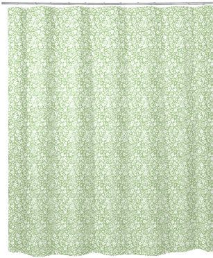New 72x96 Extra XX Long Floral Melody Fabric Shower Curtain Mint