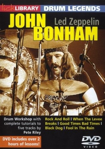 Lick Library Drum Legends John Bonham LED Zeppelin DVD