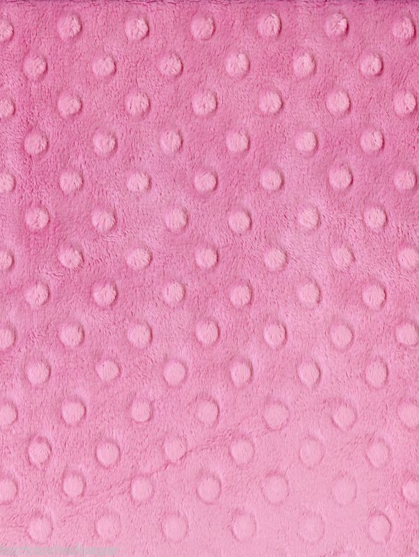 Fleece Fabric Minky Cuddle Dimple Hot Pink Baby Fabric