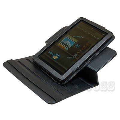  Stand Folio Case Cover for  Kindle Fire Tablet Black
