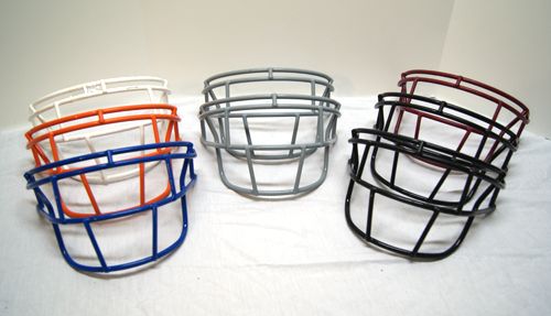 Wholesale Lot x8 Football Helmet Face Guards Mask Schutt Orange Black