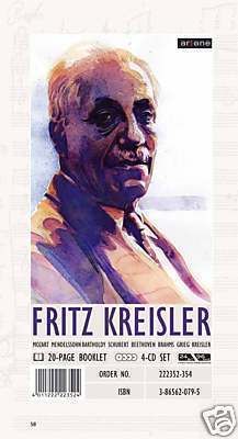 CD Fritz Kreisler Artone Beethoven Brahms Grieg