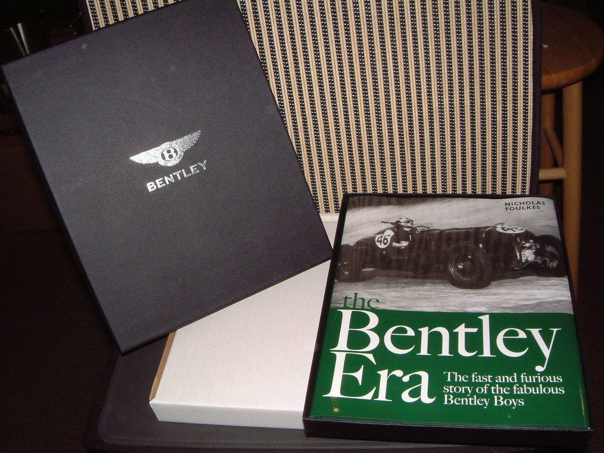  HARD BOUND BOOK BY NICHOLAS FOULKES THE BENTLEY ERA NEW IN FACTORY BOX