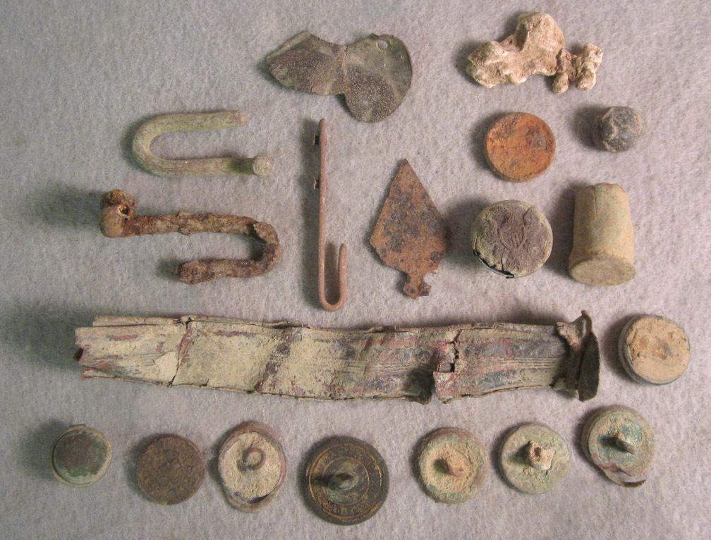  Relic Hard Times Relics Recovered at Fredericksburg Virginia