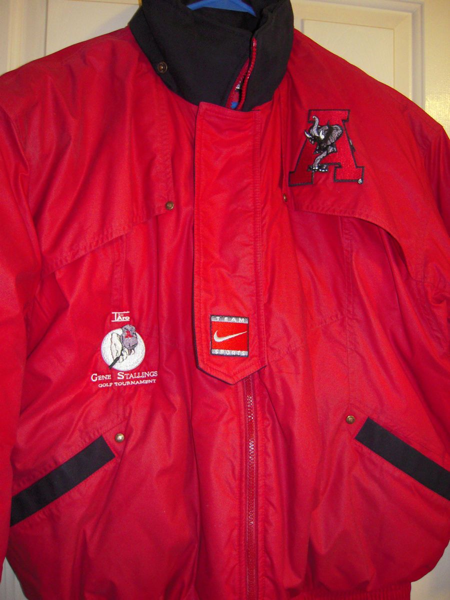  Nike Alabama Coat Crimson from Gene Stallings Golf Tournament Sz Large