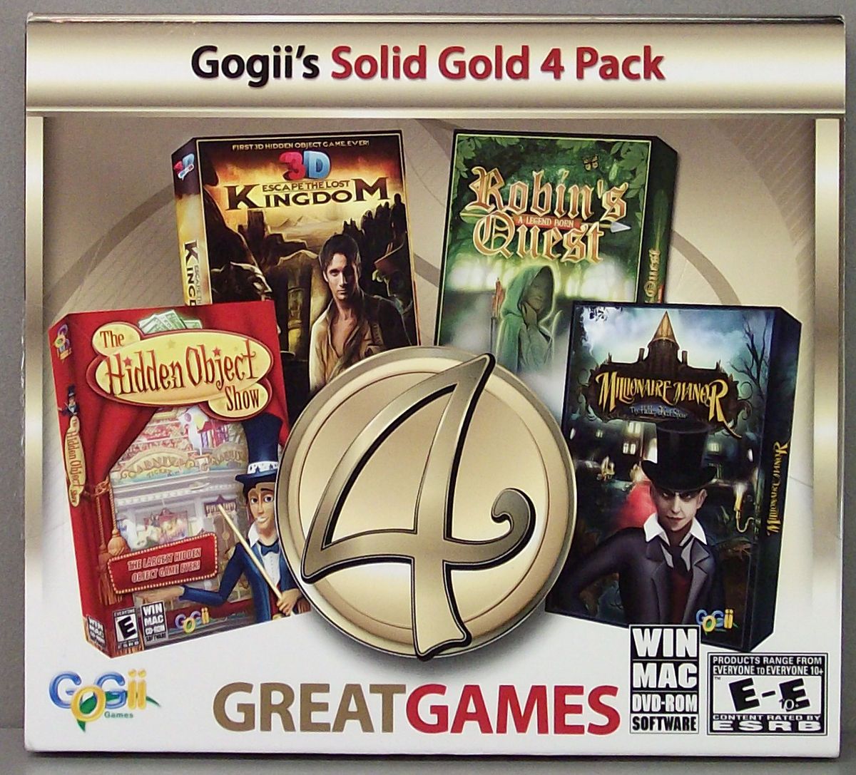 Solid Gold 4 Game Pack Hidden Objects PC ROM Game Win Mac