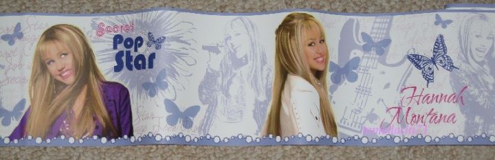 Hannah Montana Miley Cyrus Pop Star Wall Border