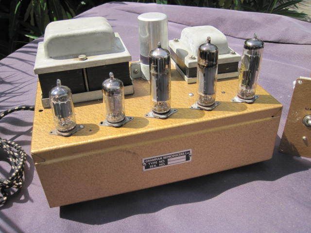  10 Valve Tube Amplifiers Grampian Gold Finish 1960s Leak