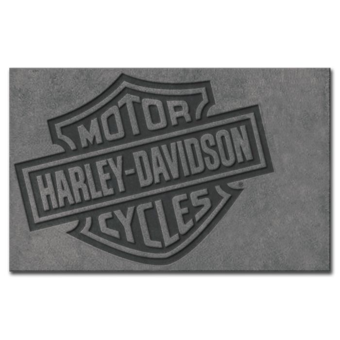 Harley Davidson Motorcycle Bar Shield Large Area Rug 5 x 8 Hdl 19502