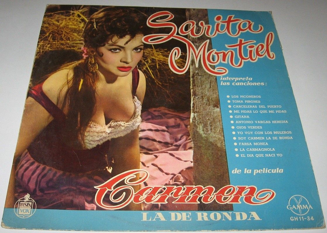 Sarita Montiel Carmen La de Ronda Mexican LP Sexy Cover Sara Female
