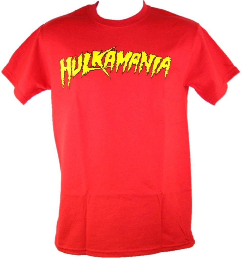 Red Hulk Hogan Hulkamania T Shirt New