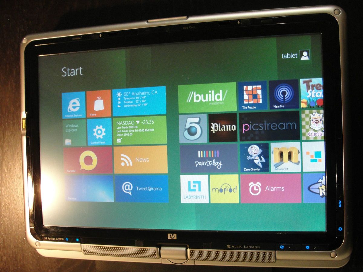 Windows 8 HP Pavilion Tx1318 Tablet PC AMD Turion 64x2 2 2GHz 320GB