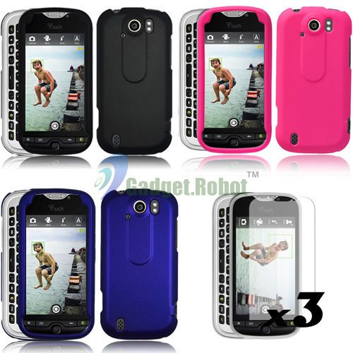 RUBBERIZED RUBBER HARD CASE COVER SCREEN PROTECTOR FOR HTC MYTOUCH