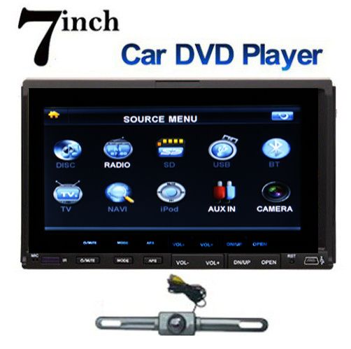  Car DVD CD  Player Touch Screen in Deck Stereo Radio Camera