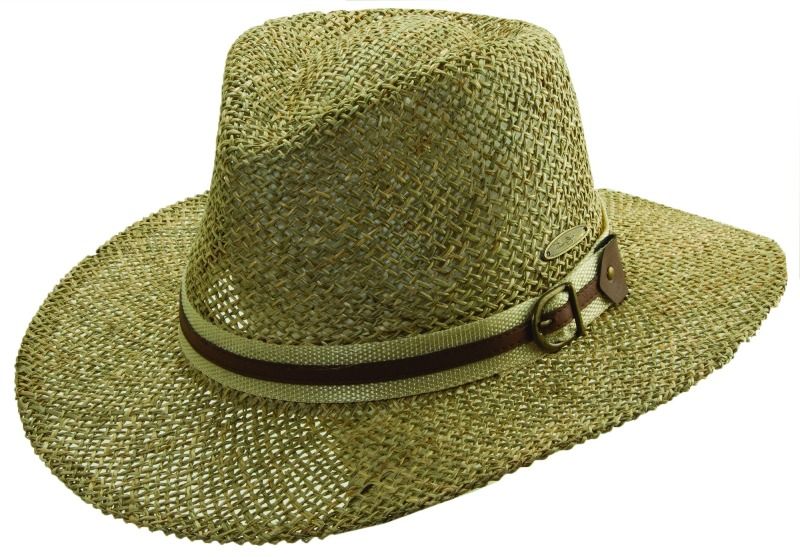Panama Jack Mens Twisted Seagrass Safari Hat