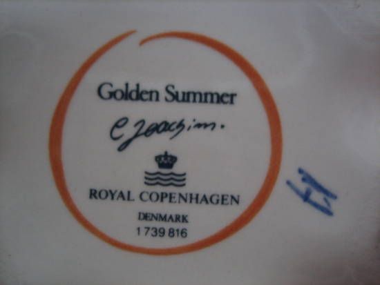 Royal Copenhagen Golden Summer Ciotola Con Frutti