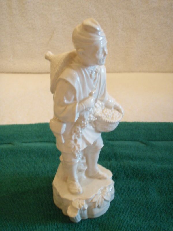  Japanese Moriyama Mori Machi White Hand Painted Figurine Made in Japan