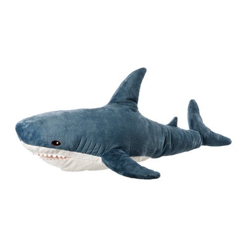  Velvety grey gray Shark Plush Stuffed Animal Soft Toy 39 NEW Jaws