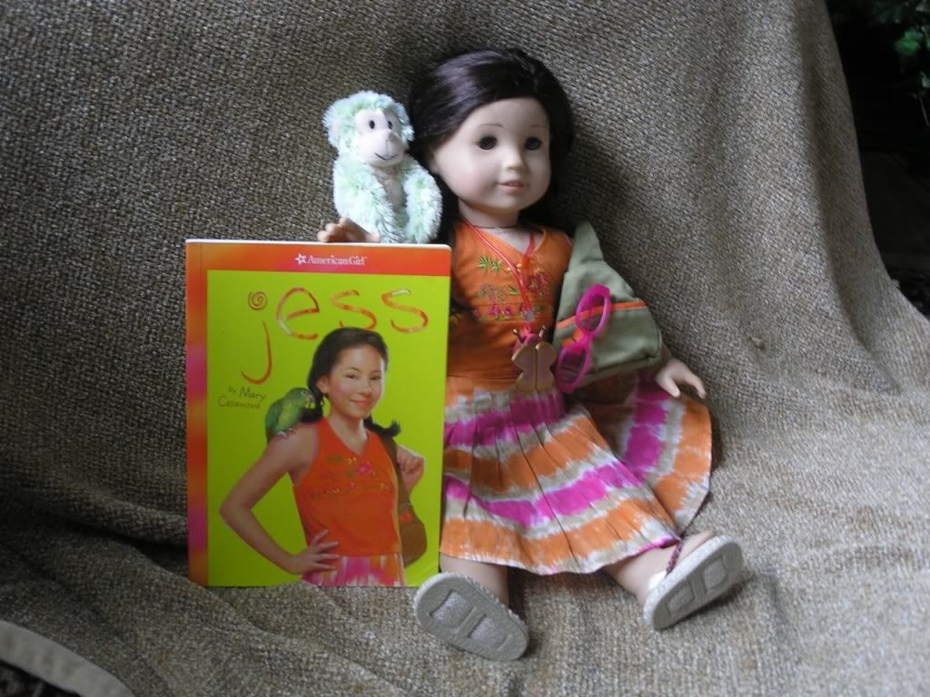 American Girl Jess Doll with Outfit Canoe Book Box Excellent Condition