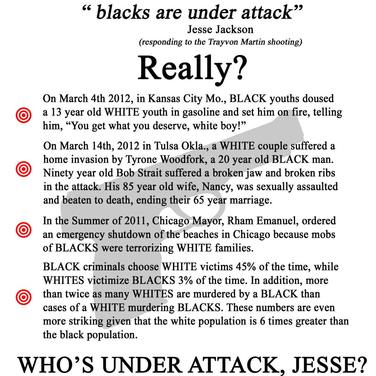 Anti Obama Jesse Jackson Quote Martin Incident Conservative Political