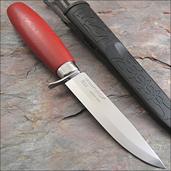 Mora of Sweden Classic 612 Morakniv Carbon Steel Red Wood Handle Knife