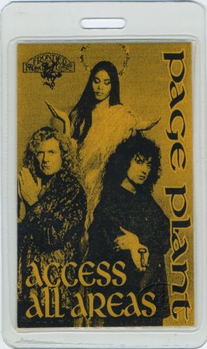 Jimmy Page Robert Plant 1995 Laminated Backstage Pass