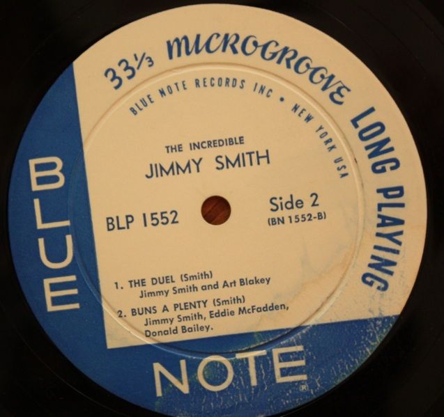 Jimmy Smith at The Organ Vol 2 LP Blue Note 1552 Deep Groove RVG Ear