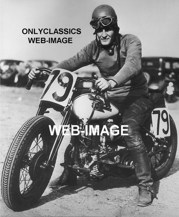 1938 Harley Davidson WLDR Motorcycle Racer Arena Photo