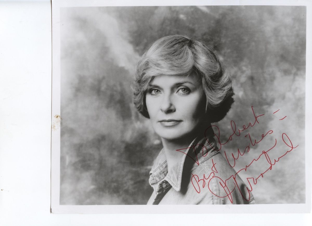 Joanne Woodward Signed Portrait Widow of Paul Newman in Harry and Son