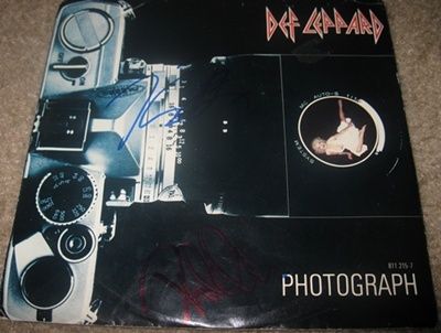 Def Leppard Autographed Vinyl 45 Joe Elliott 1