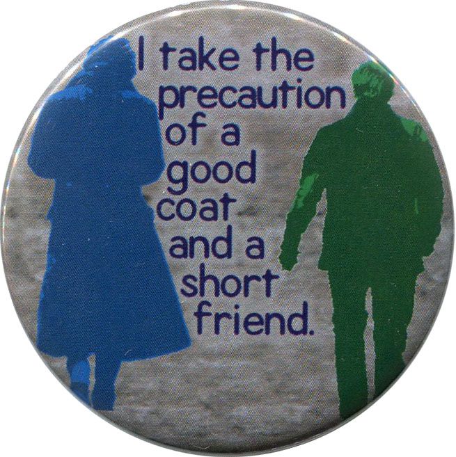 "Good Coat" 2 25" Pinback Button BBC Sherlock John Watson Holmes Martin Freeman  
