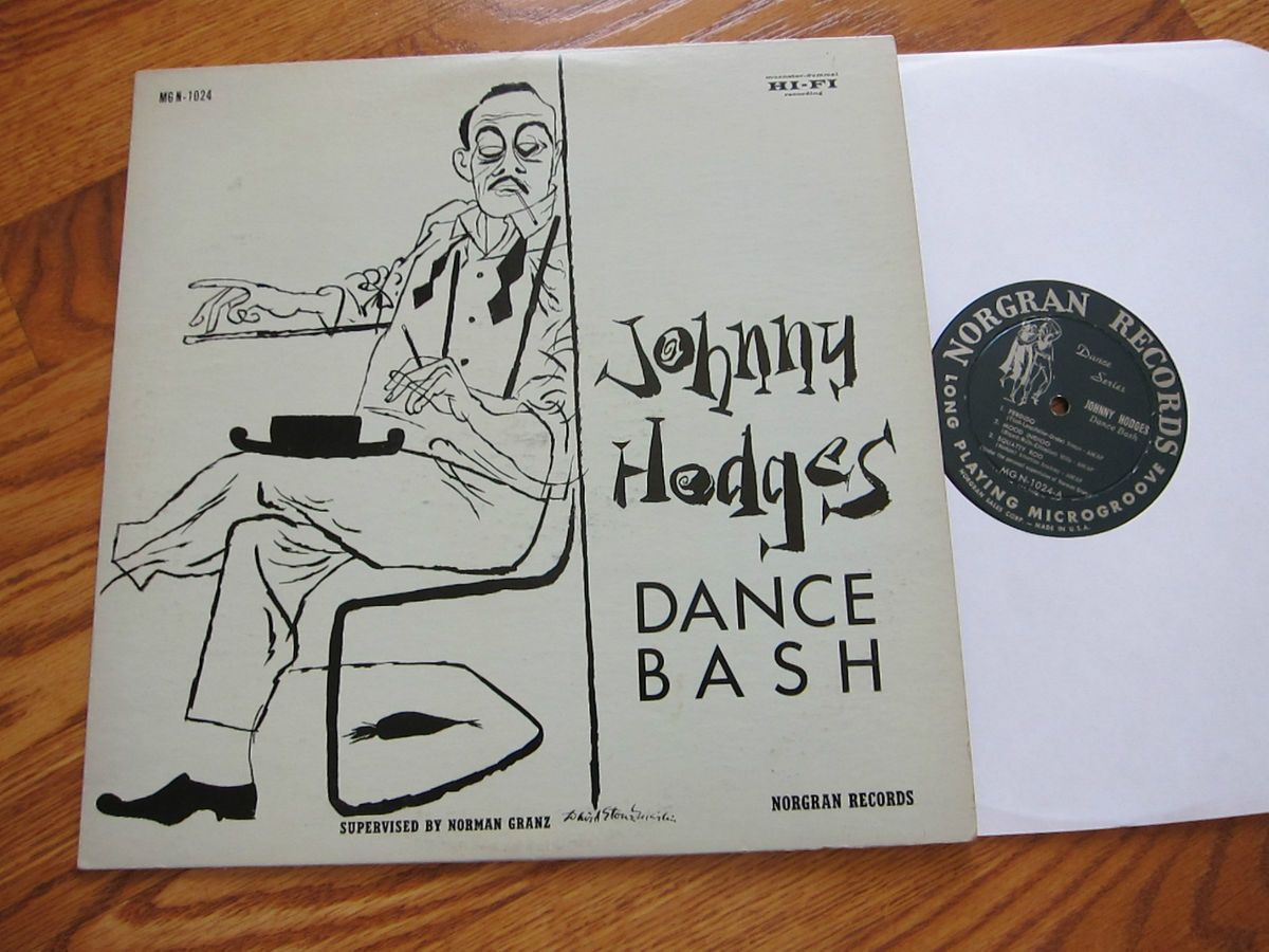 Johnny Hodges Dance Bash Nogran LP Flip Phillips Ben Webster  