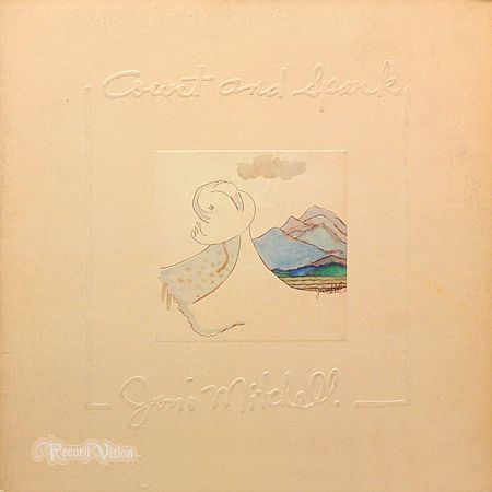 Joni Mitchell Court and Spark 1974 VG NM vinyl LP embossed 7E 1001  