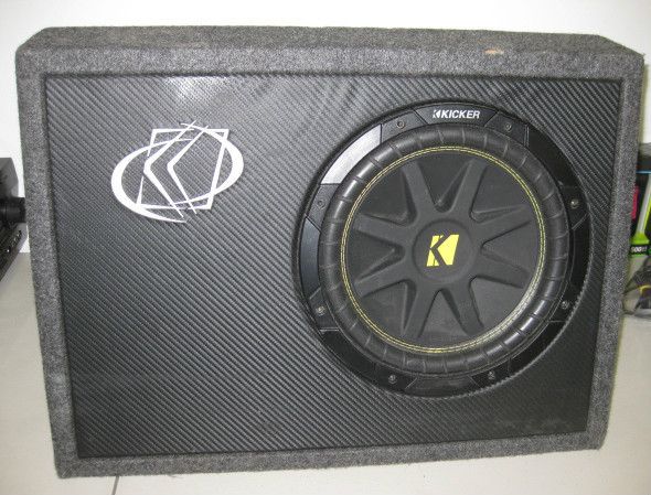Kicker 10TC104 10 Inch SUBWOOFER Slim Single Voice Coil 4 Ohm (used
