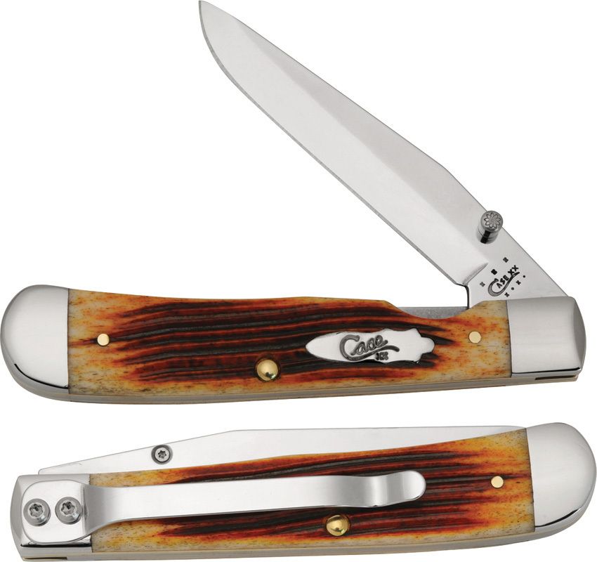 Case Knives Folder Winterbottom Sunset Bone Folding Pocket Knife New