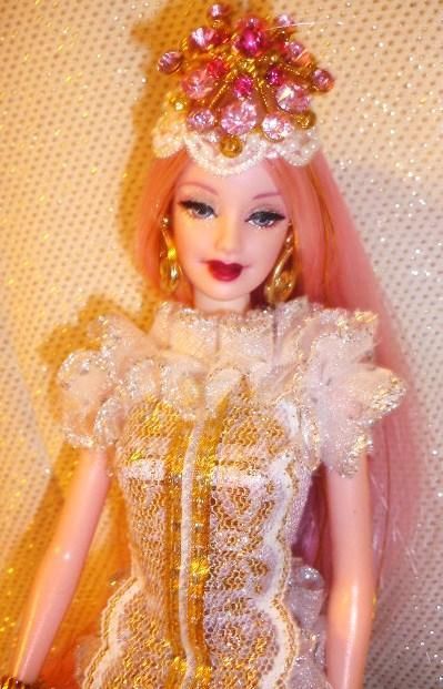 Unicorn Princess Beauty Barbie Doll OOAK Fantasy Pink Violet Hair
