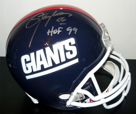LAWRENCE TAYLOR SIGNED AUTOGRAPHED NEW YORK GIANTS FULL SIZE HELMET W