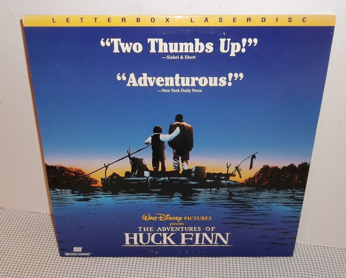 Adventures of Huck Finn Laser Disc Letterbox VHTF Walt Disney