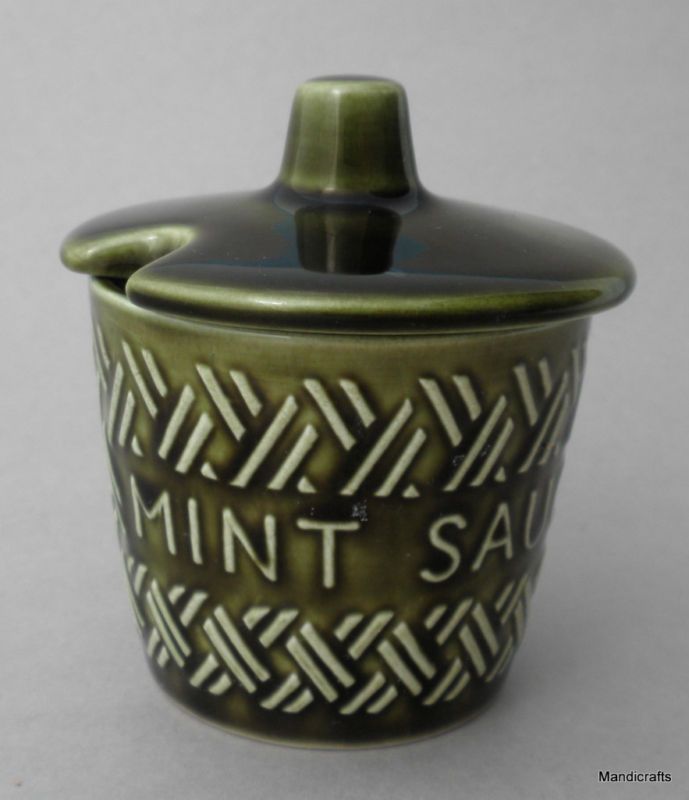 Vtg Lord Nelson Pottery UK Lidded Mint Sauce Pot Bowl