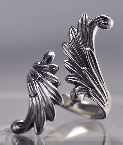 Angel Ring Wing Sterling Silver