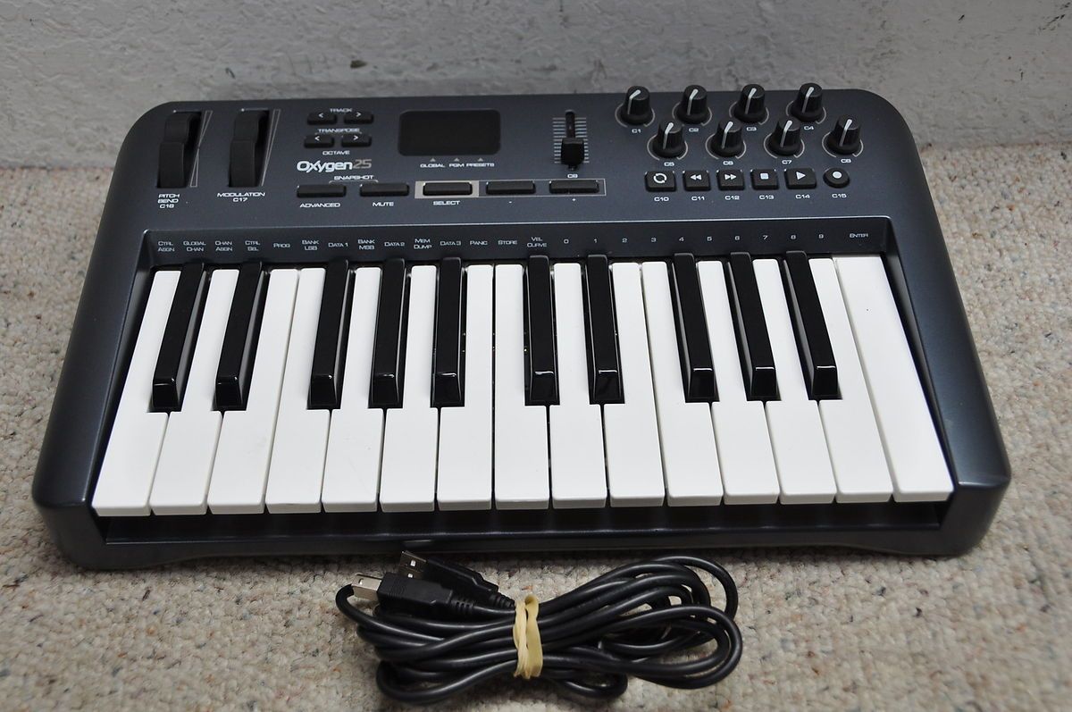 Audio Oxygen 25 USB MIDI Controller Keyboard CE
