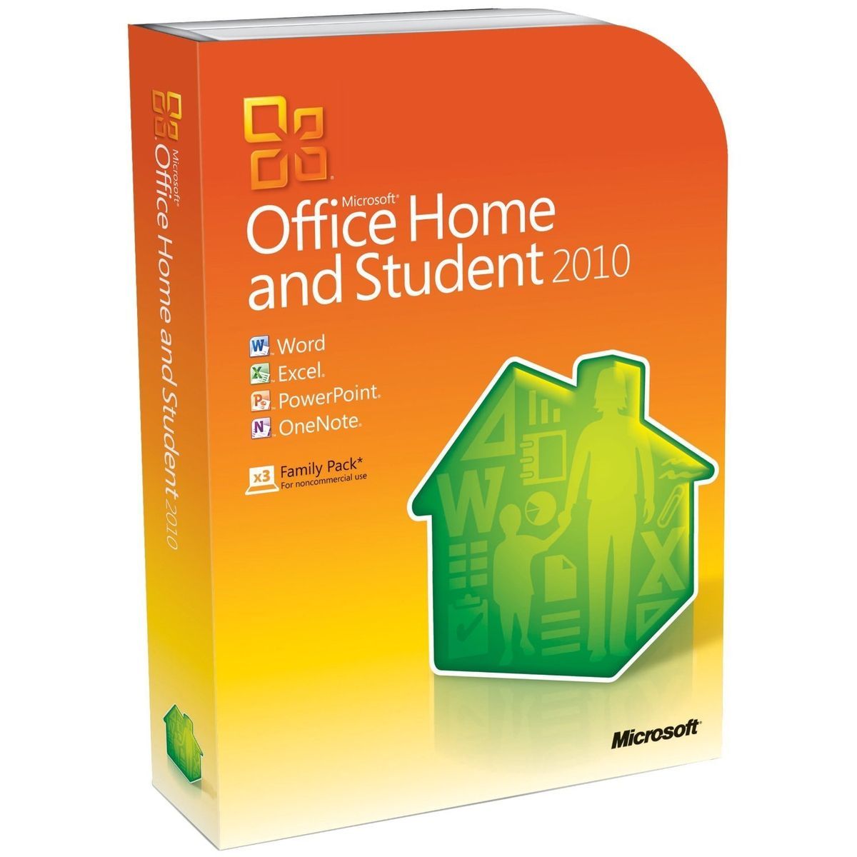 BRAND NEW SEALED Microsoft Office Home & Student 2010 3PCs/1User 79G