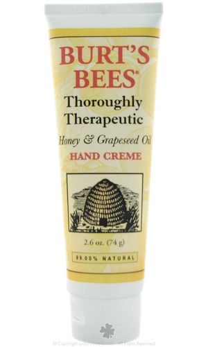Burts Bees Thoroughly Therapeutic Honey Grapeseed Oil Hand Creme