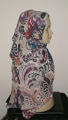 Square Shimmery Scarf Hijab Khimar Abaya Islam Esarp Foulard Shawl